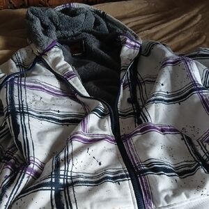 Tony Hawk Gray and Purple Fleece Jacket